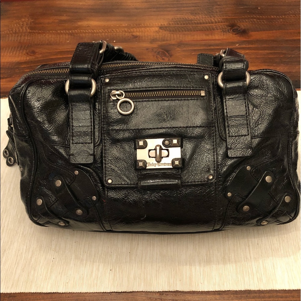 Juicy Couture Paten Leather Satchel Handbag